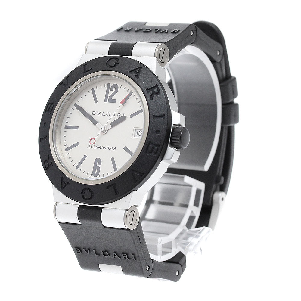 BVLGARI aluminum AL38TA Date Silver Dial Automatic Men's Watch_958045