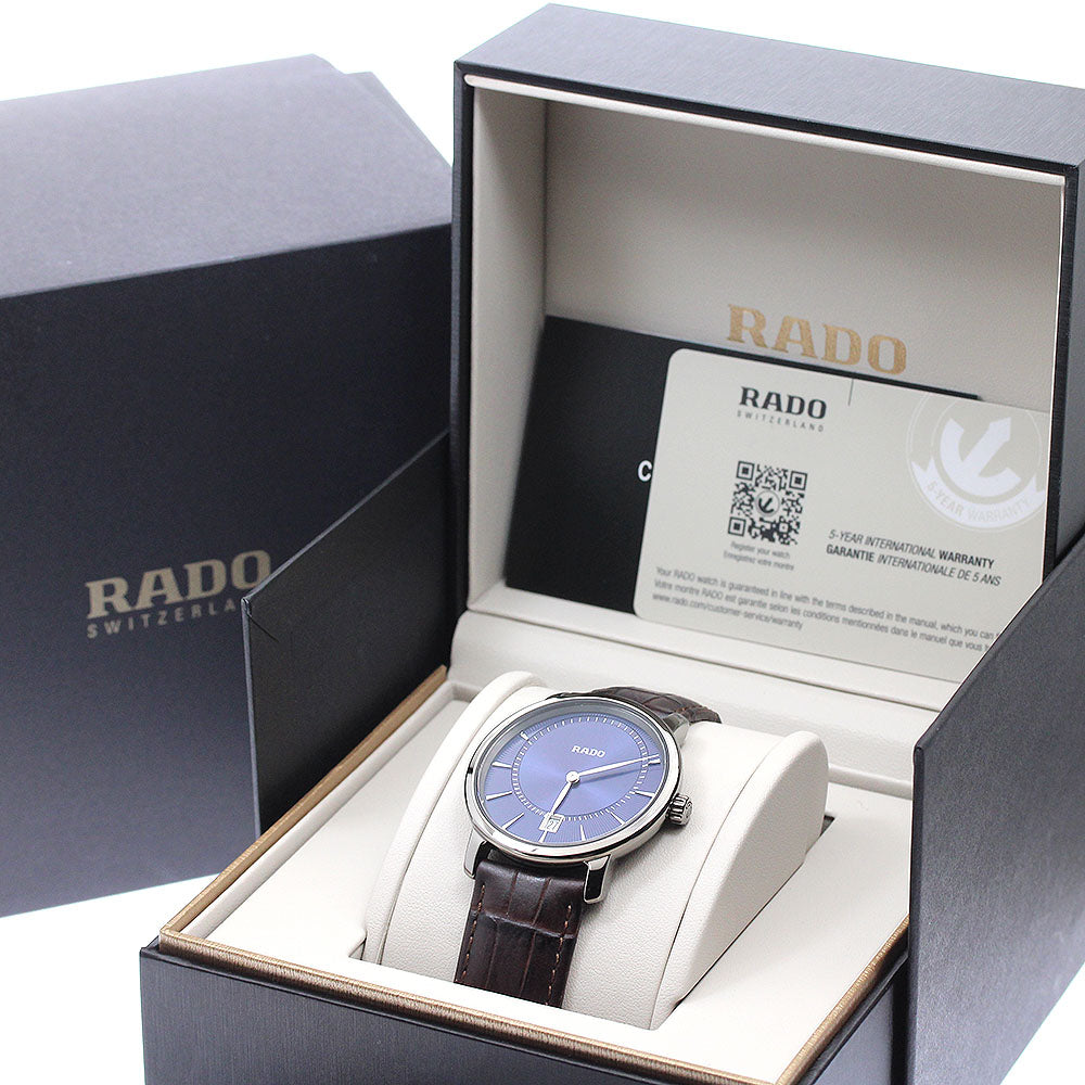 RADO Dear Master R14135206/271.0135.3 Date Navy Dial Quartz Men's Watch_958057