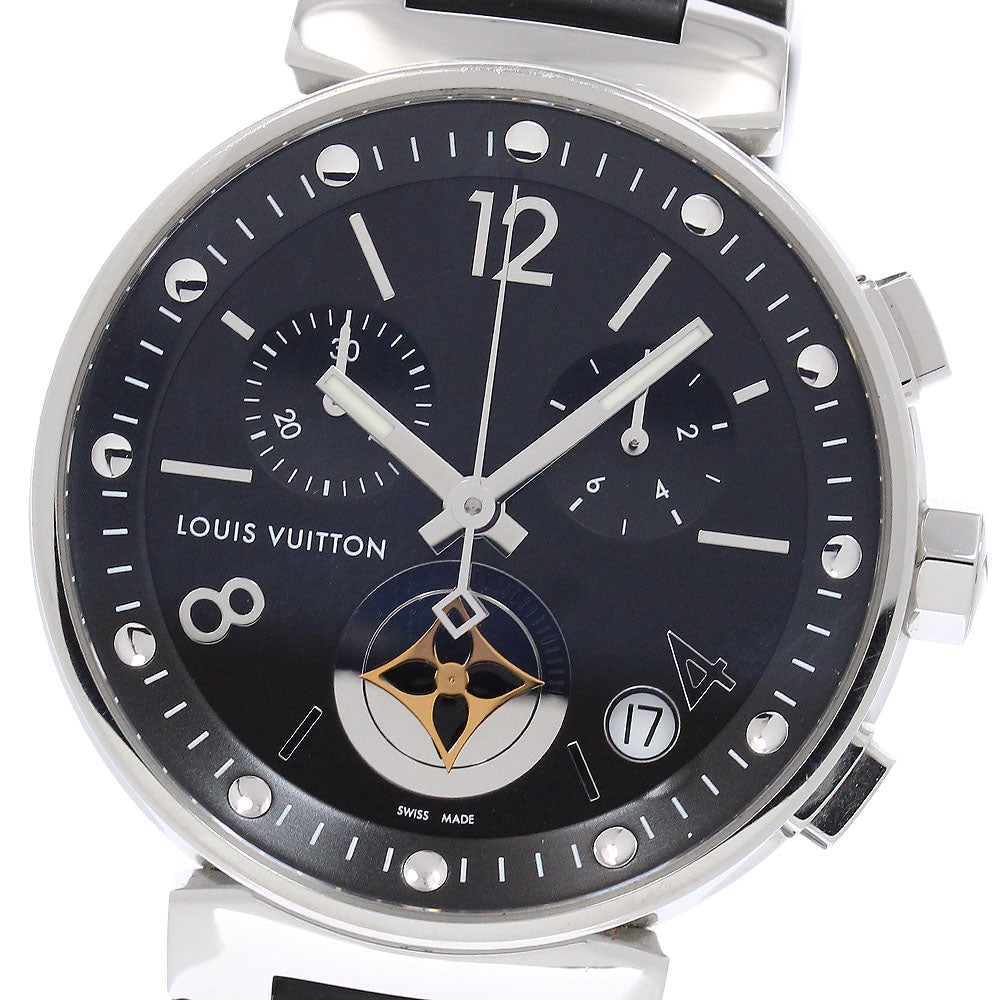 LOUIS VUITTON Tambour Moonstar GM Q8D11 Chronograph Quartz Men's Watch_958168