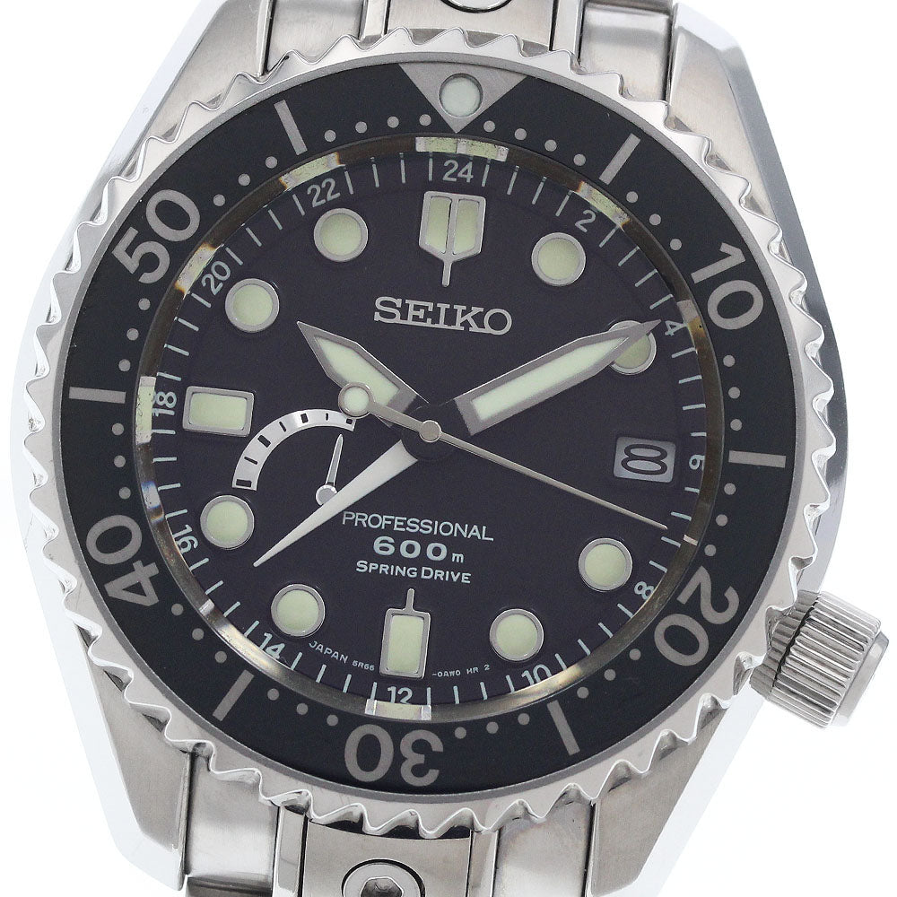 SEIKO Prospex Marine Master Professional 600 5R66-0BC0/SBDB011 Date black Dial Spring drive Men's Watch_958235