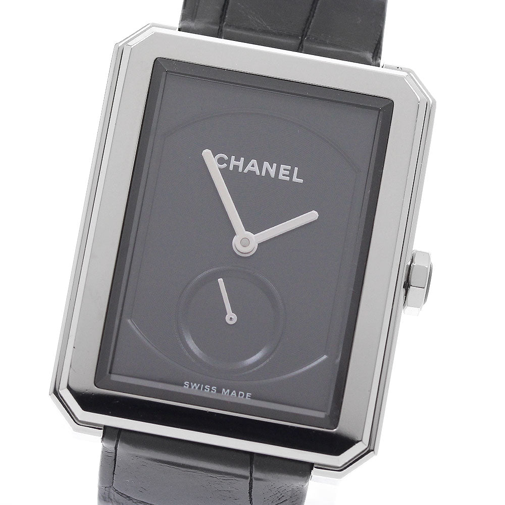 CHANEL boy friend H5319 black Dial Hand Winding Boy's Watch_958258