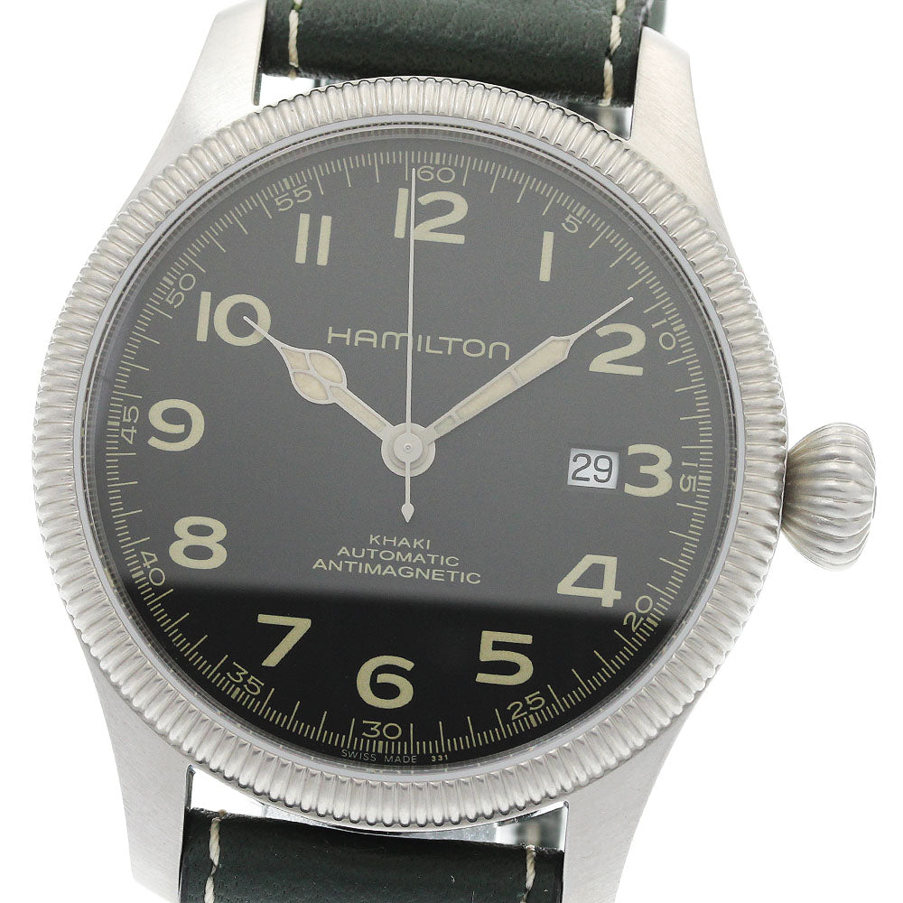 HAMILTON Khaki Team Earth H604551 Date black Dial Automatic Men's Watch_958323