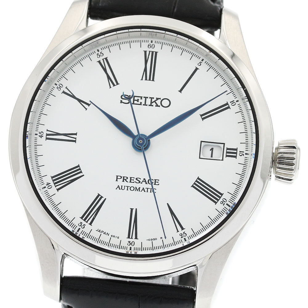 SEIKO Pureza SARX049/6R15-03V0 Date enamel dial white Dial Automatic Men's Watch_958339
