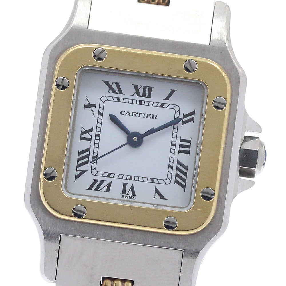 CARTIER Santos GalbeeSM YG bezel white Dial Automatic Ladies Watch_958347