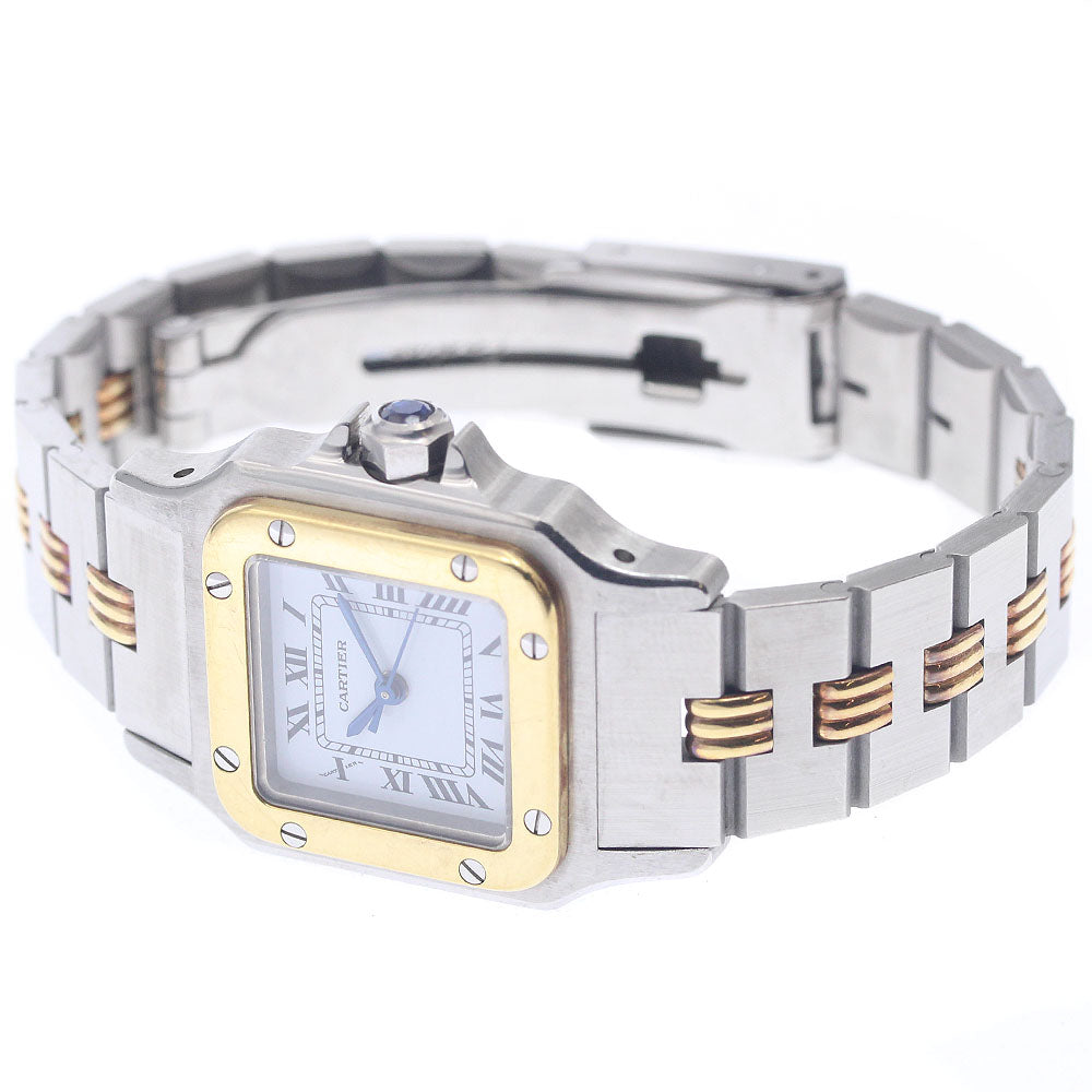 CARTIER Santos GalbeeSM YG bezel white Dial Automatic Ladies Watch_958347