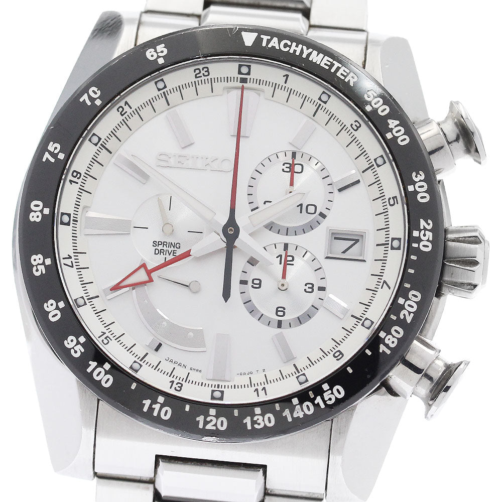 SEIKO Brights Ananta SAEA001/5R86-0AL0 Chronograph power reserve Silver Dial Spring drive Men's Watch_958418