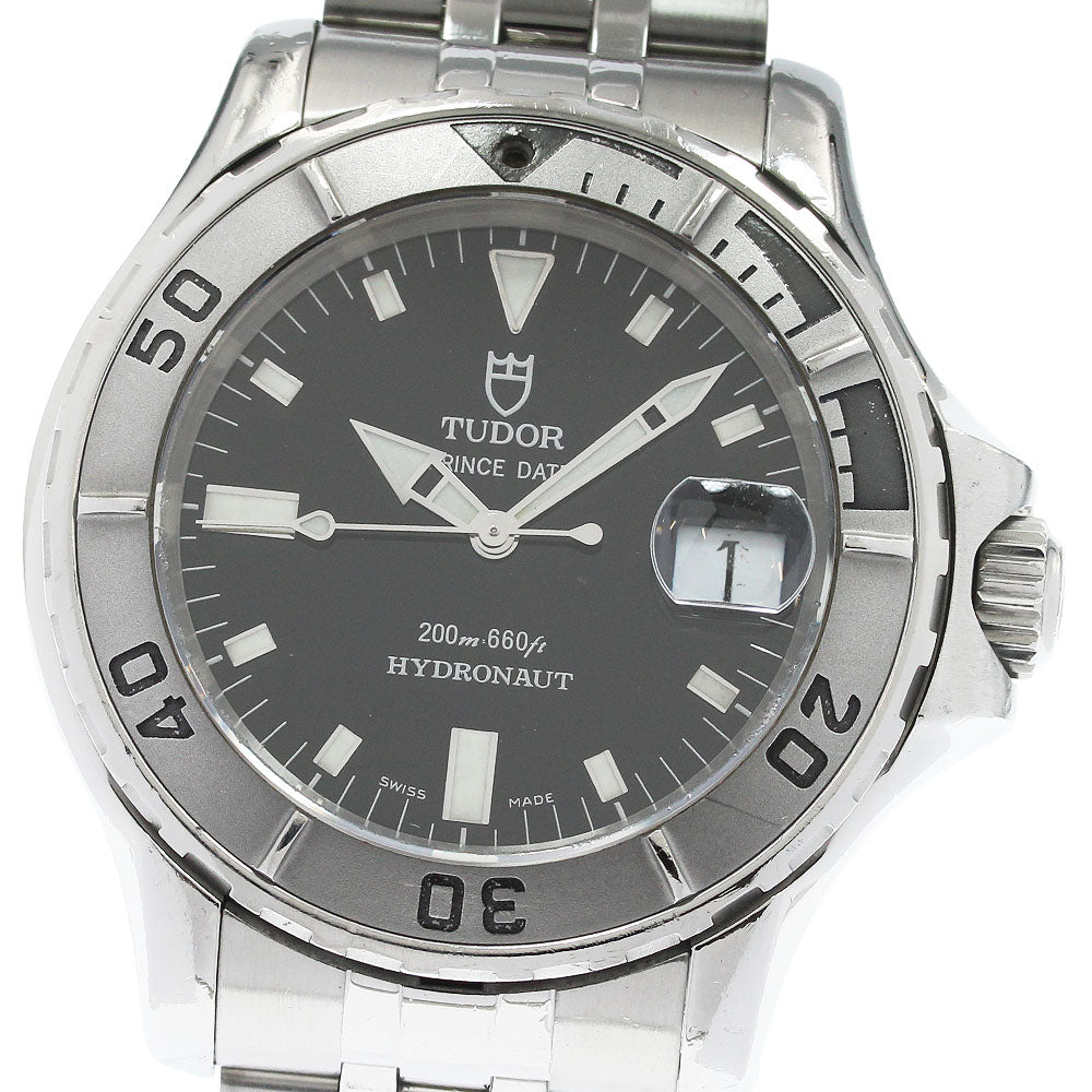 TUDOR Prince Date Hydronaut 89190P Date black Dial Automatic Men's Watch_958548