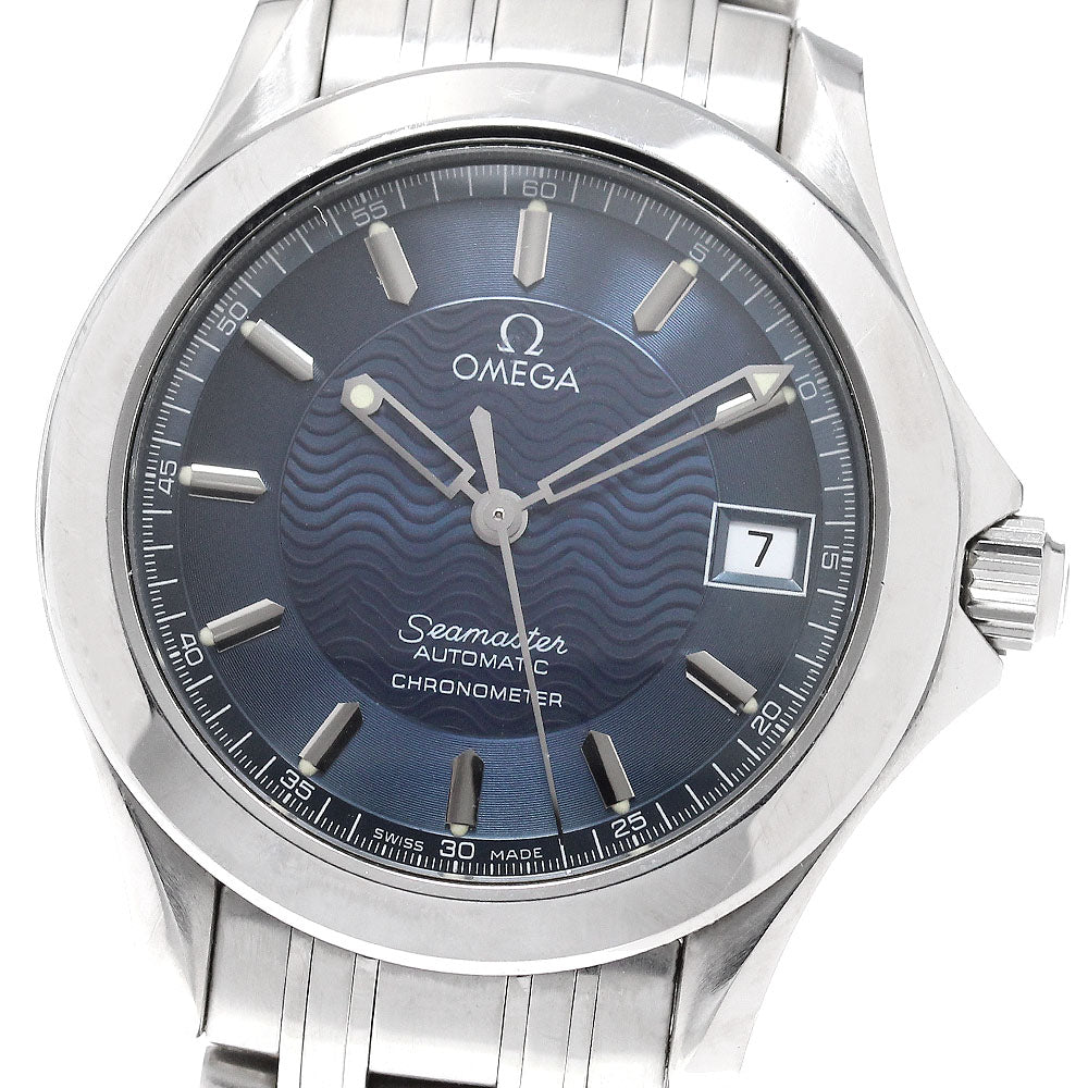 OMEGA Seamaster120 2501.81 Date Navy Dial Automatic Men's Watch_958571