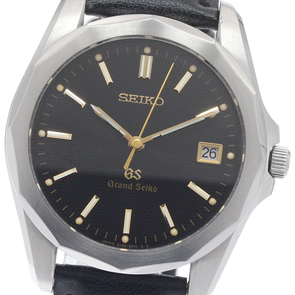 SEIKO Grand Seiko 8J56-8010/SBGF005 Date black Dial Quartz Men's Watch_958588