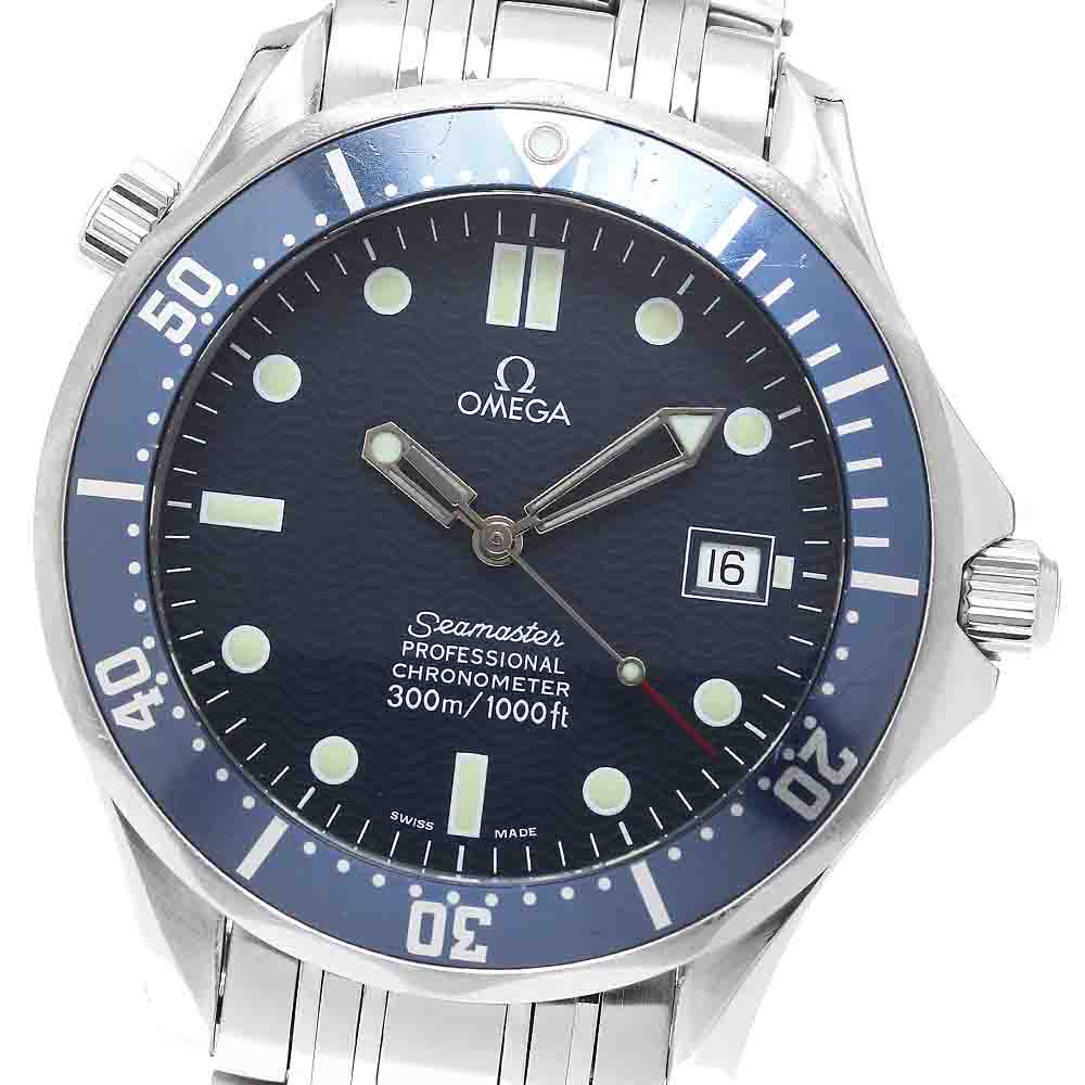 OMEGA Seamaster300 2531.80 Date Navy Dial Automatic Men's Watch_958709