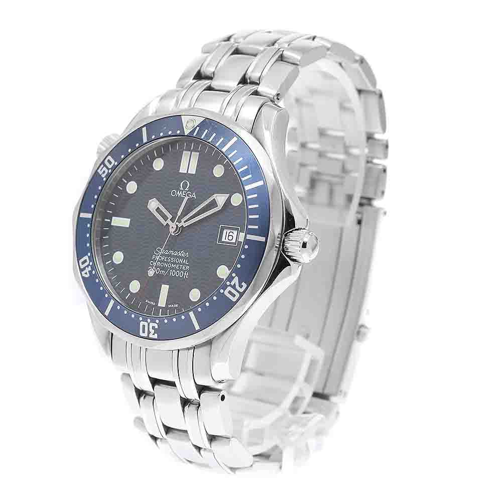 OMEGA Seamaster300 2531.80 Date Navy Dial Automatic Men's Watch_958709
