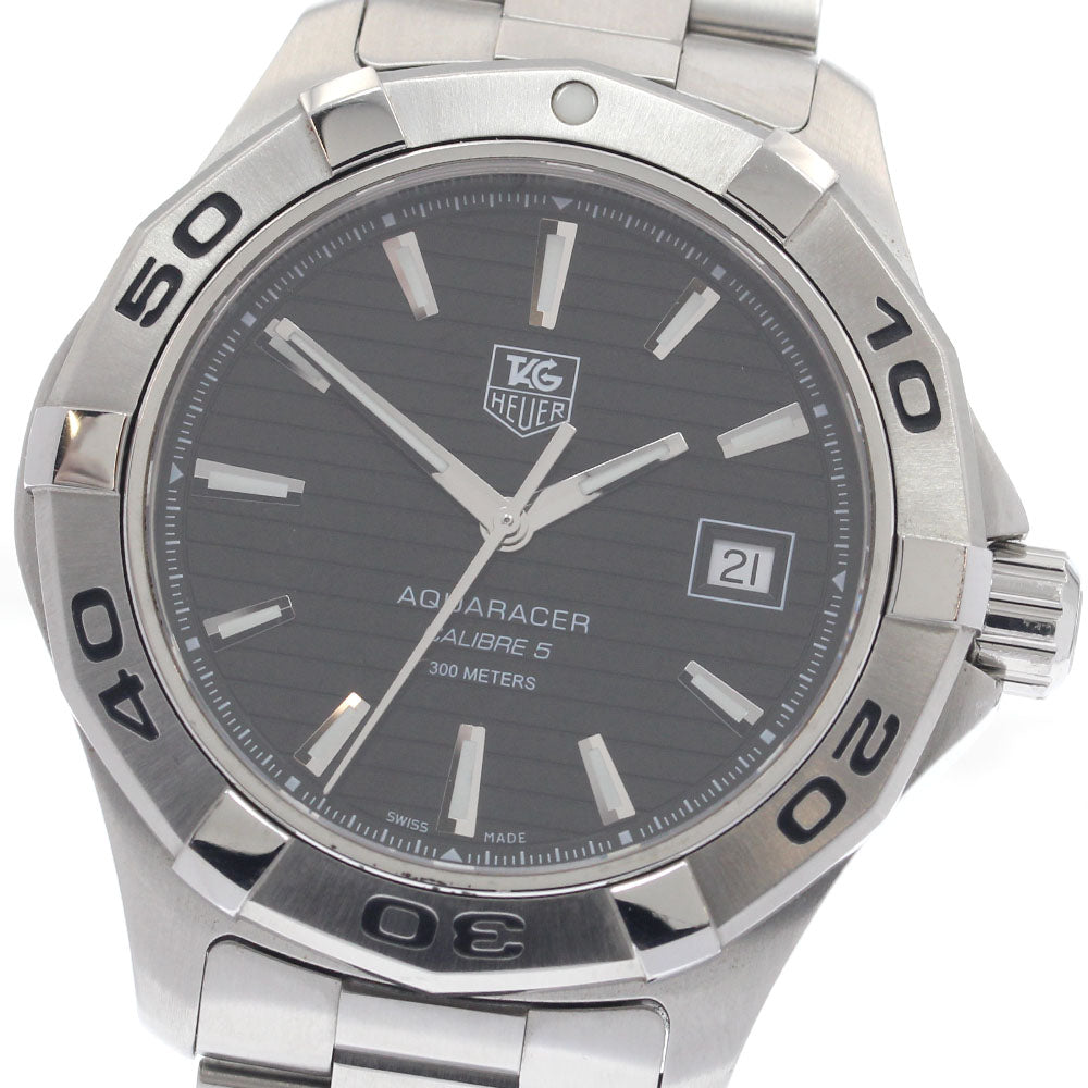TAG HEUER Aquaracer WAP2010 Date black Dial Automatic Men's Watch_958735