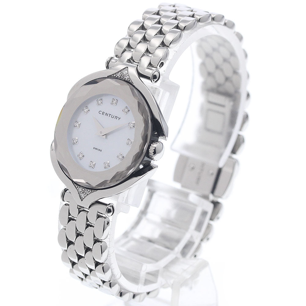 CENTURY Affinity 632.7.S.12.16.SK 12P diamond White shell Dial Quartz Ladies Watch_958740