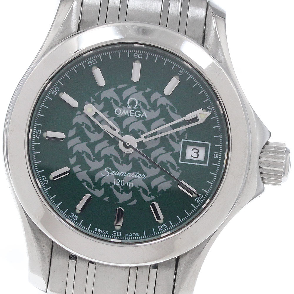 OMEGA Seamaster120 Jacques Mayol 1998 2586.70 green Dial Quartz Ladies_958750