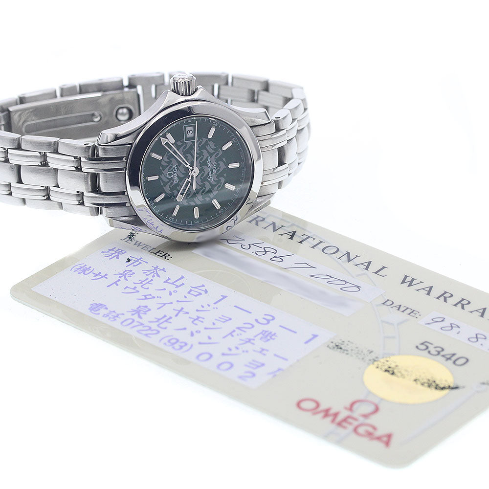 OMEGA Seamaster120 Jacques Mayol 1998 2586.70 green Dial Quartz Ladies_958750