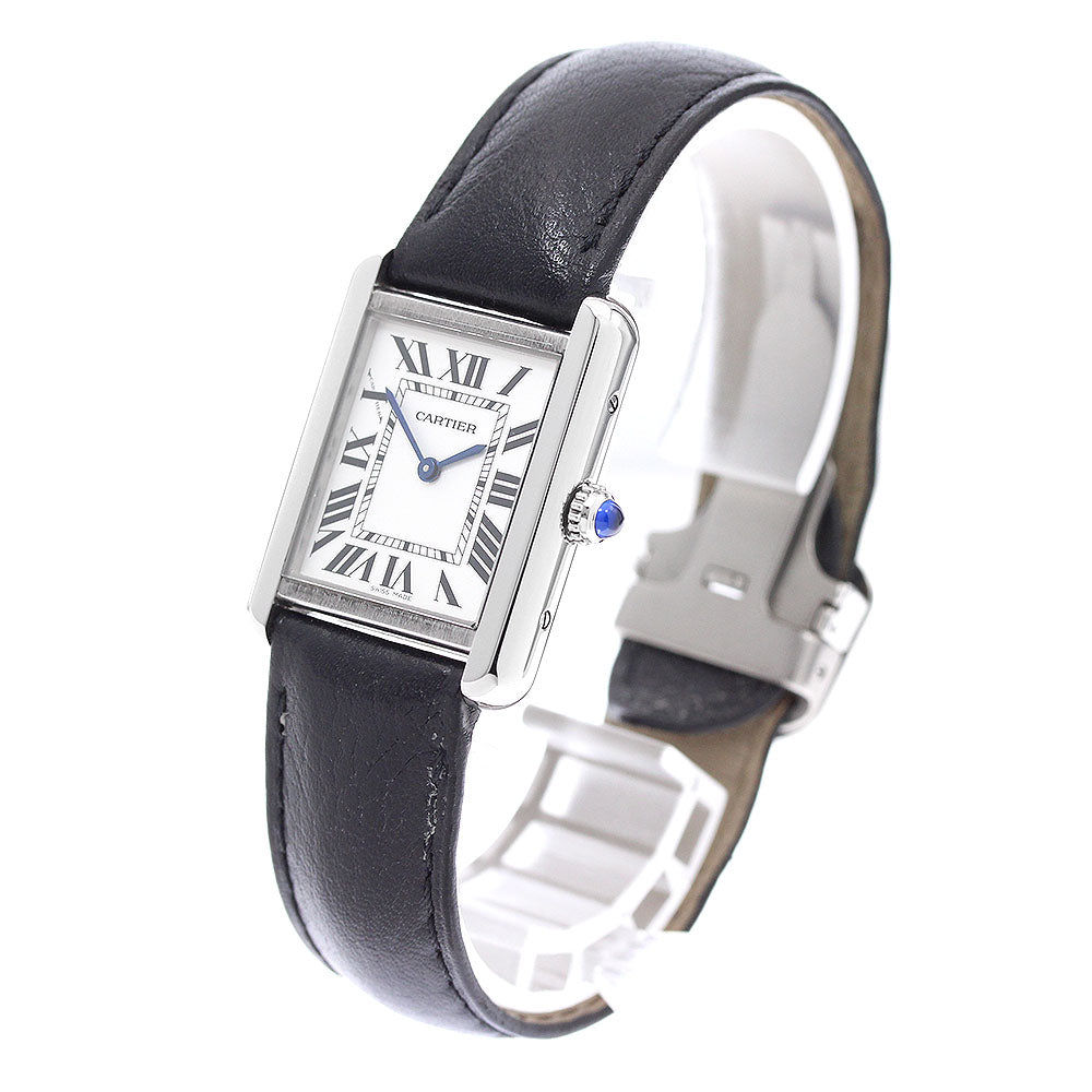 CARTIER Tank solo SM WSTA0030 Silver Dial Quartz Ladies Watch_958816