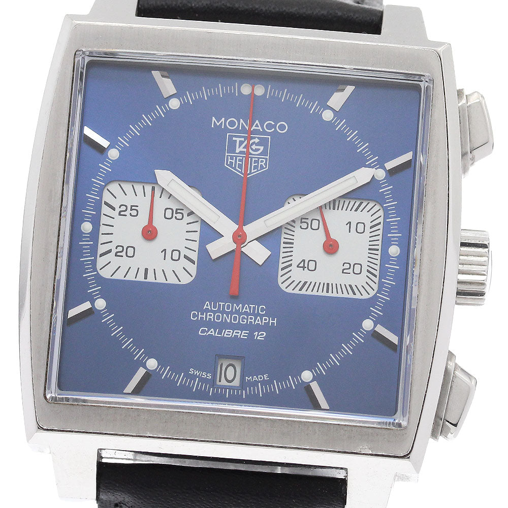 TAG HEUER Monaco CAW2111-0 Chronograph Date blue Dial Automatic Men's_958881