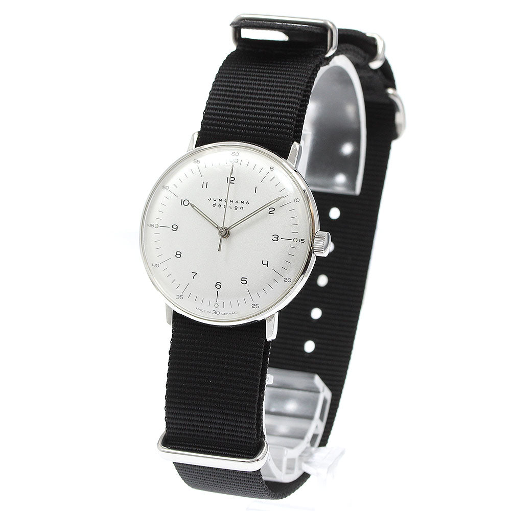 JUNGHANS Max bill 027/3701 Silver Dial Hand Winding Men's Watch_959365