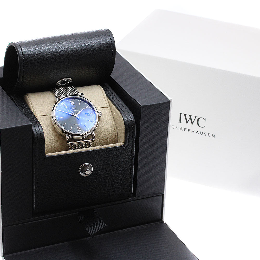 IWC SCHAFFHAUSEN Portofino IW356506 Date black Dial Automatic Men's Watch_959380