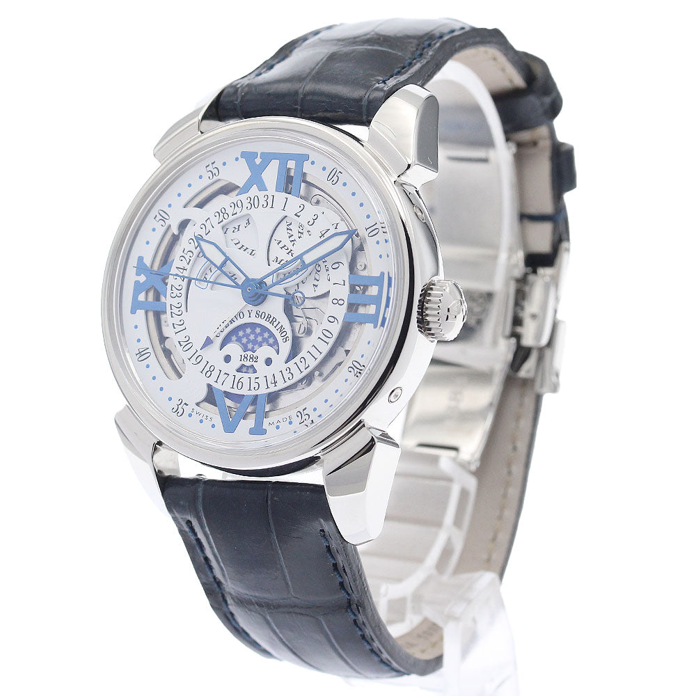 CUERVO Y SOBRINOS Historia Doll Luna 3194.1BS Small seconds white Dial Automatic Men's Watch_959415