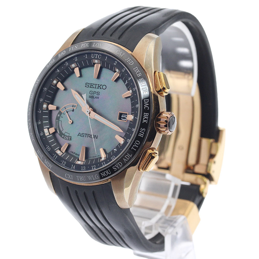 SEIKO Astron Novak Djokovic 2016 Limited SBXB105/8X22-0AE0-2 Date shell Dial Solar Powered Radio Men's Watch_959422