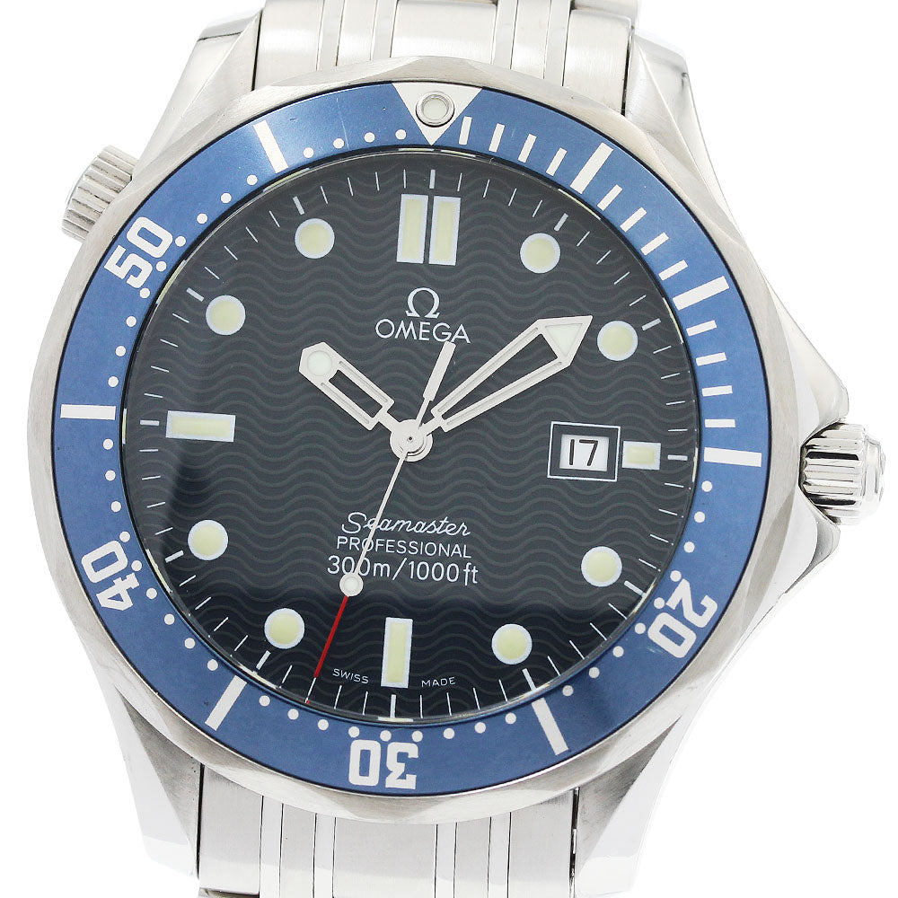 OMEGA Seamaster300 2541.80 Date Navy Dial Quartz Men's Watch_959449