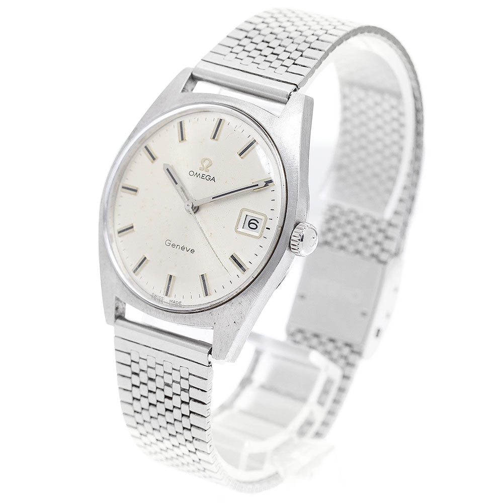 OMEGA Geneve 136.041 Date Cal.613 Silver Dial Hand Winding Men's Watch_959526