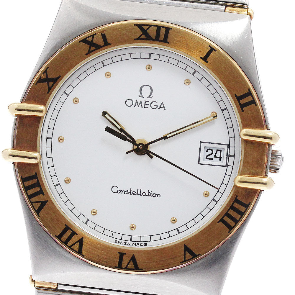 OMEGA Constellation Date half bar White Dial Quartz Men's Watch_959531
