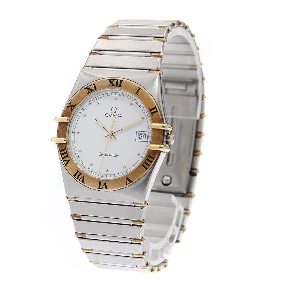 OMEGA Constellation Date half bar White Dial Quartz Men's Watch_959531
