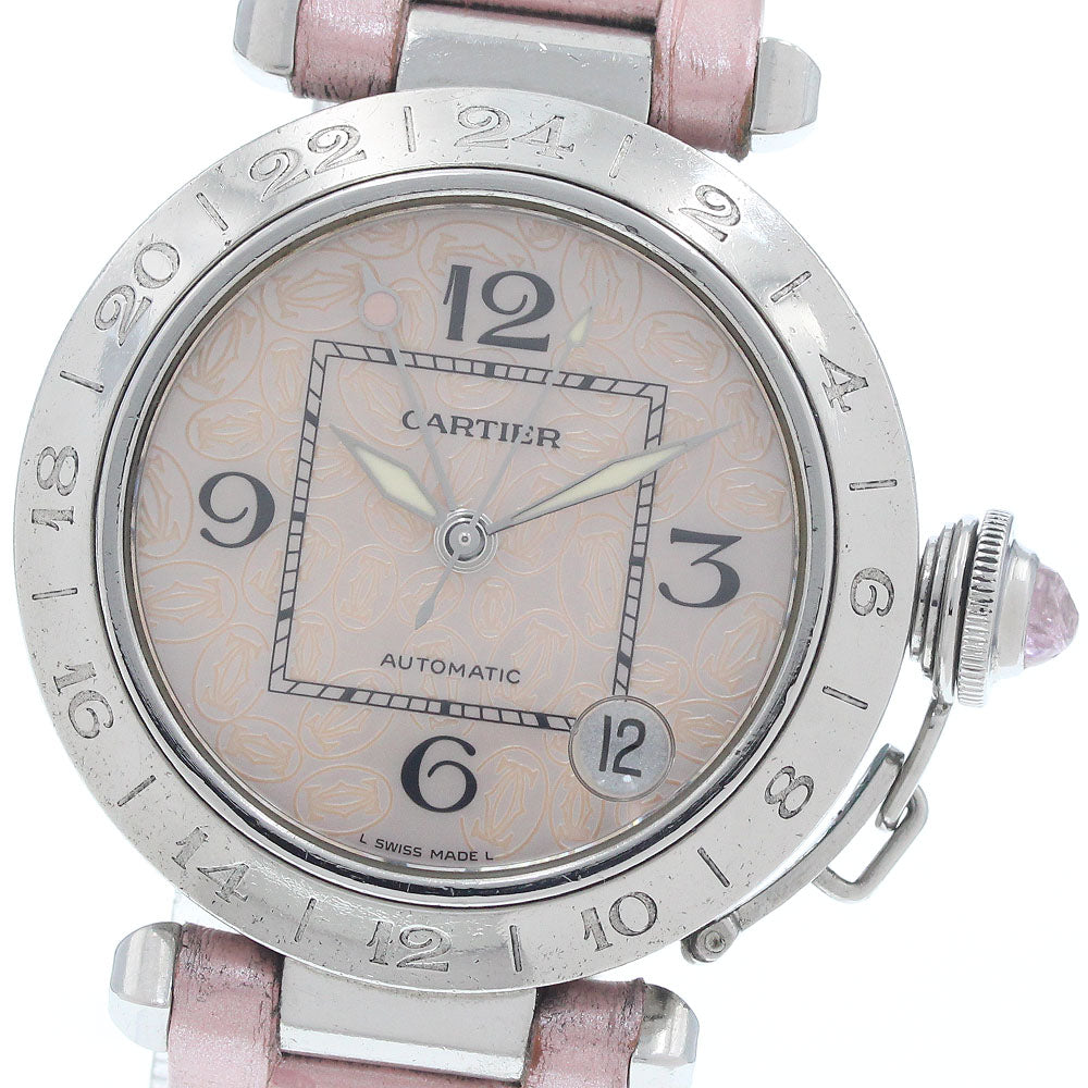 CARTIER Pasha C Meridian W3107099 Christmas Limited GMT Pink shell Dial Automatic Ladies Watch_959542