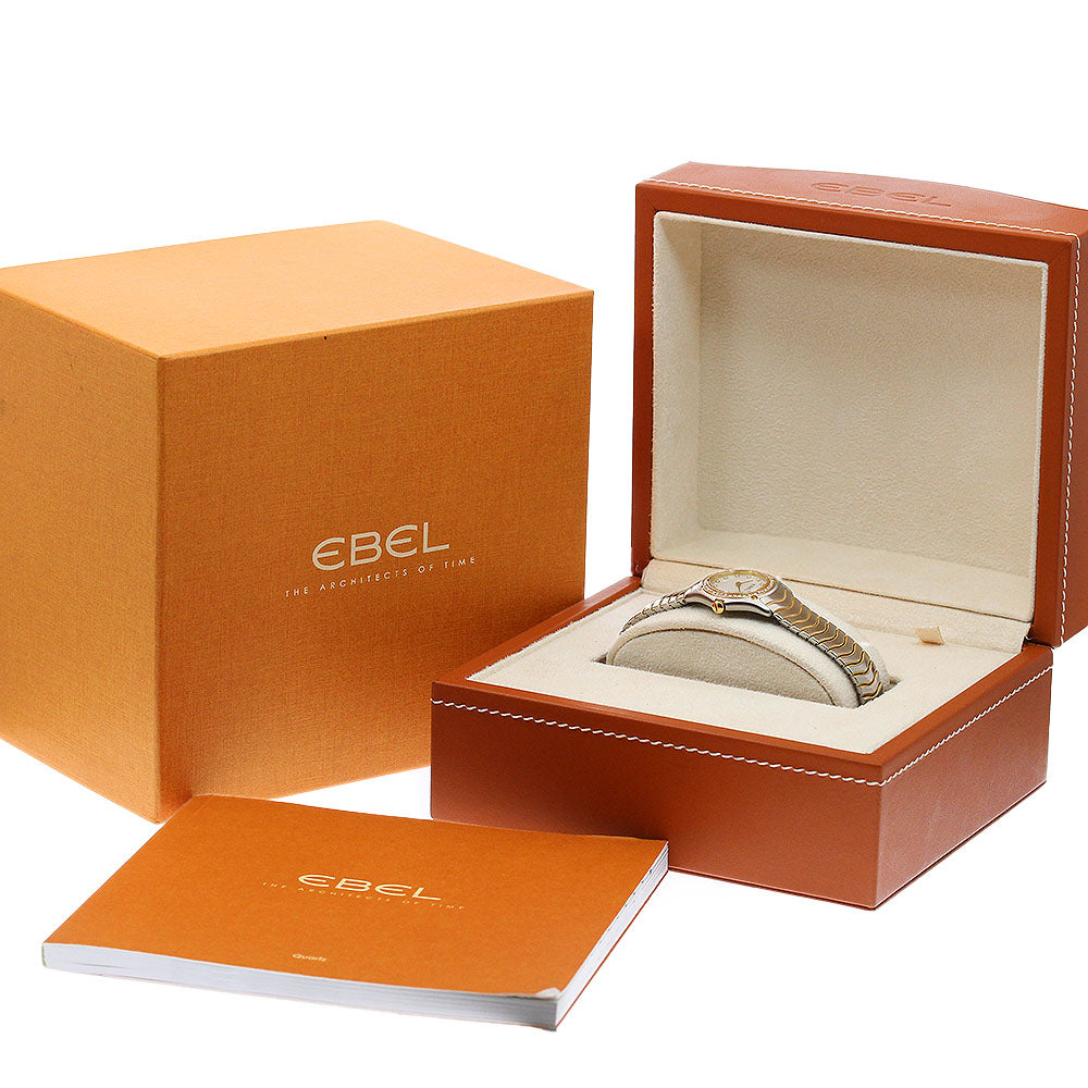 EBEL Classic Wave Mini 1215262 Diamond bezel 12P White shell Dial Quartz Ladies Watch_959587