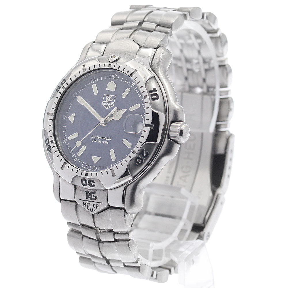 TAG HEUER 6000 Series Professional WH1115-K1 Date Navy Dial Quartz Men's_959624