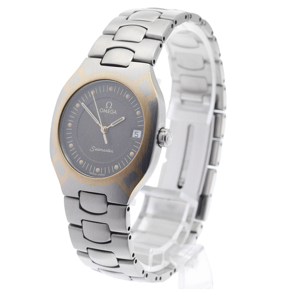 OMEGA Seamaster Polaris Date Gray Dial Quartz Men's Watch_959652
