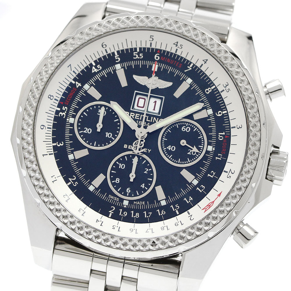 BREITLING Bentley 6.75 A44362 Chronograph black Dial Automatic Men's_959714