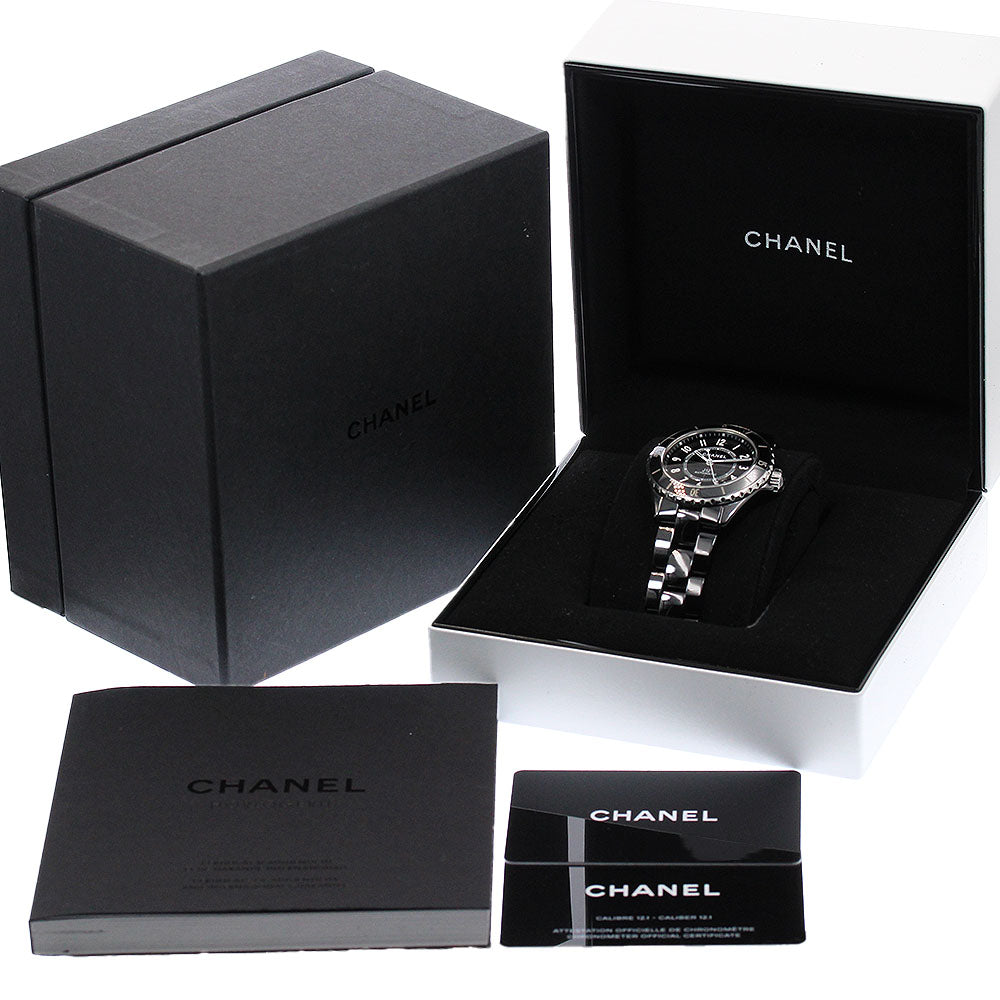 CHANEL J12 H5697 Black ceramic date black Dial Automatic Men's Watch_959755