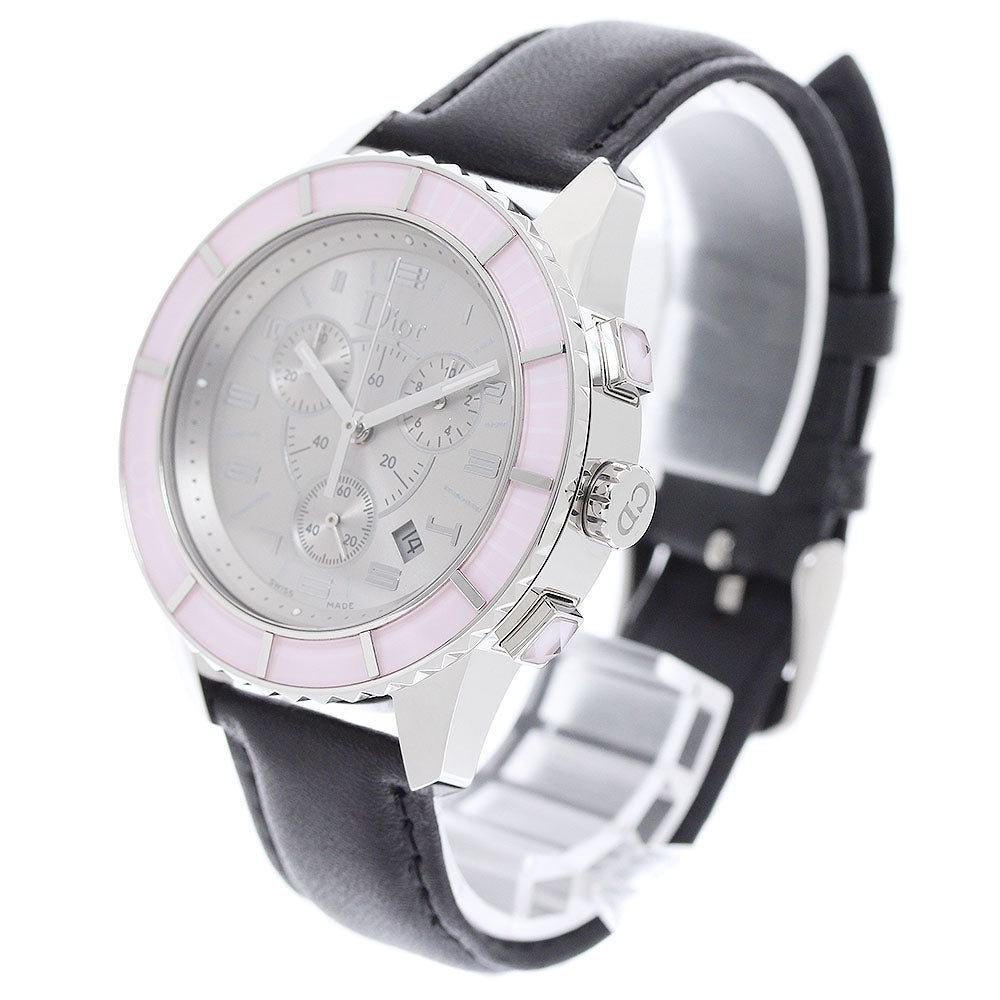 Dior Crystal Chronograph CD114314 Date Small Second Quartz Men's Watch_959786
