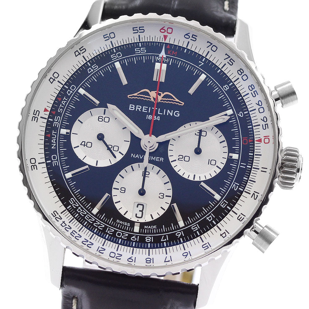 BREITLING Navitimer 01 Chronograph 43 AB0138 black Dial Automatic Men's Watch_959801