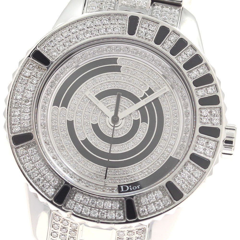 Christian Dior crystal CD11311BM001 Diamond Bezel Silver/Diamond Dial Quartz Ladies Watch_959903