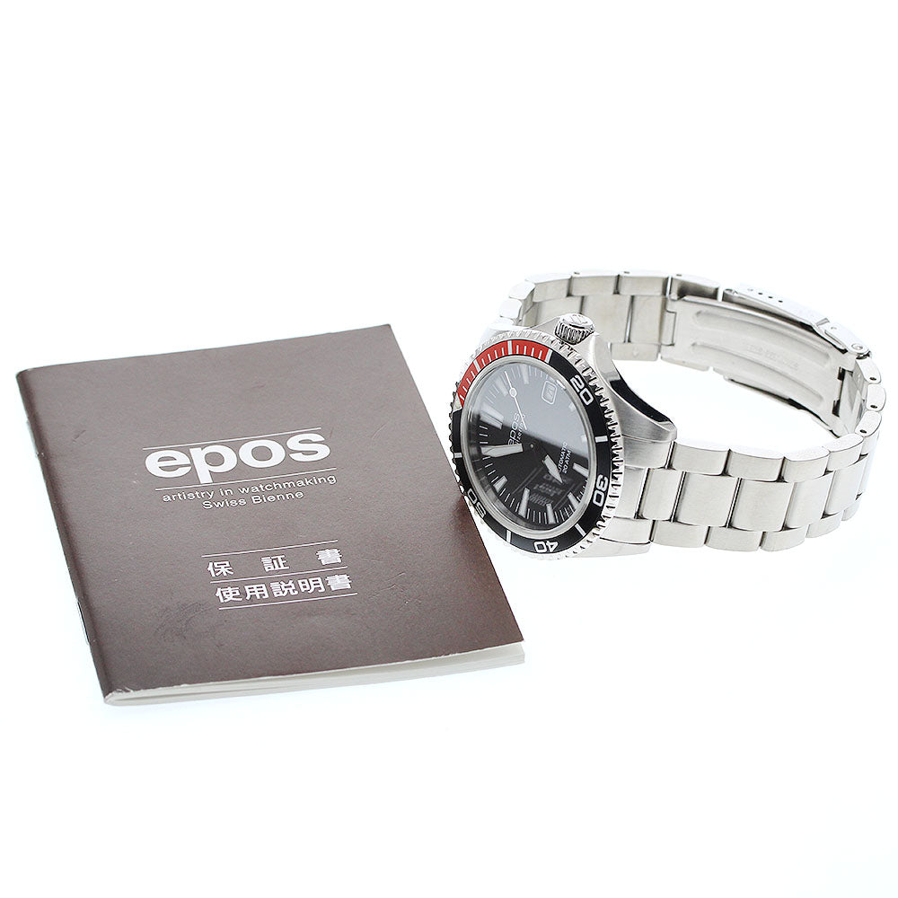EPOS Sportive 3413BKRDM Date Black Dial Automatic Men's Watch_959938