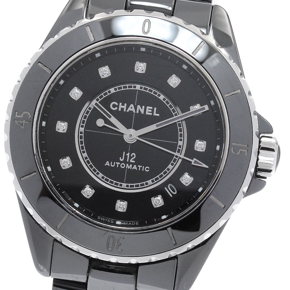 CHANEL J12 H5702 Black ceramic 12P diamond black Dial Automatic Men's_959990