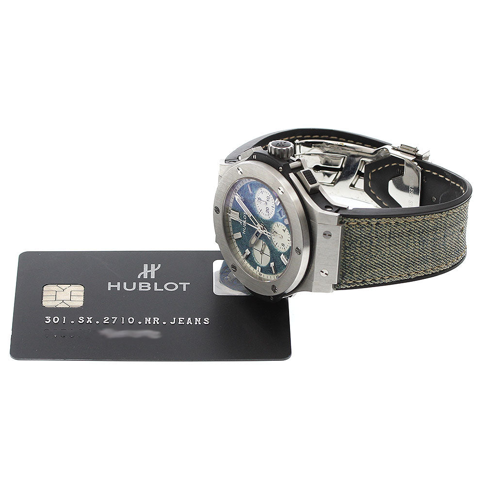 HUBLOT Bang jeans 301.SX.2710.NR.JEANS Limited to 250 pieces AT Men's _960108