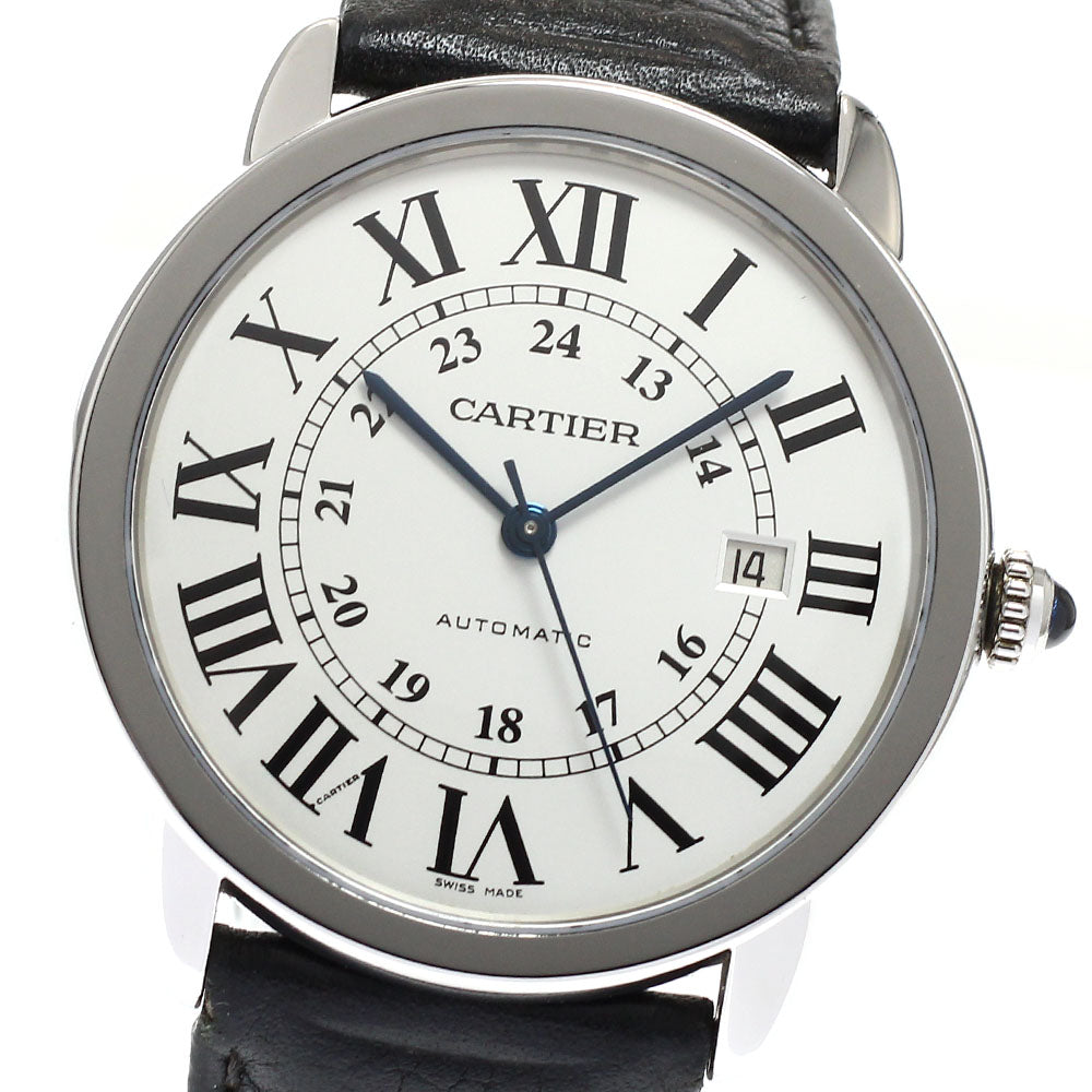 CARTIER Ronde Solo XL W6701010 Date Silver Dial Automatic Men's Watch_960197
