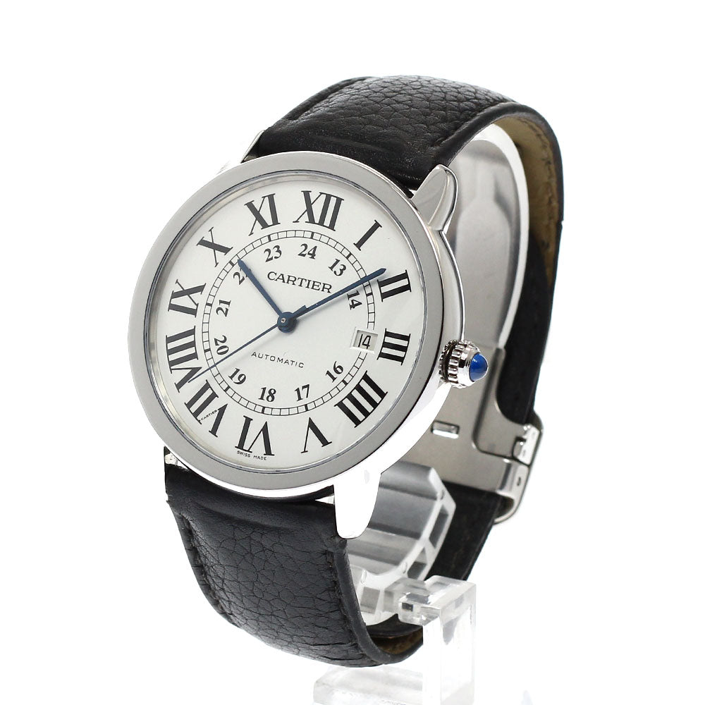 CARTIER Ronde Solo XL W6701010 Date Silver Dial Automatic Men's Watch_960197