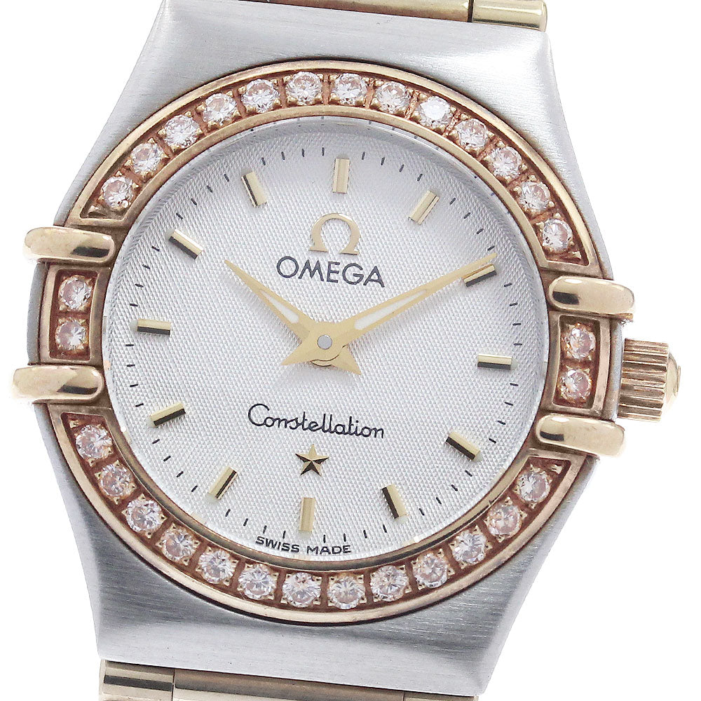OMEGA Constellation 1267.30 diamond bezel full bar Quartz Ladies Watch_960210