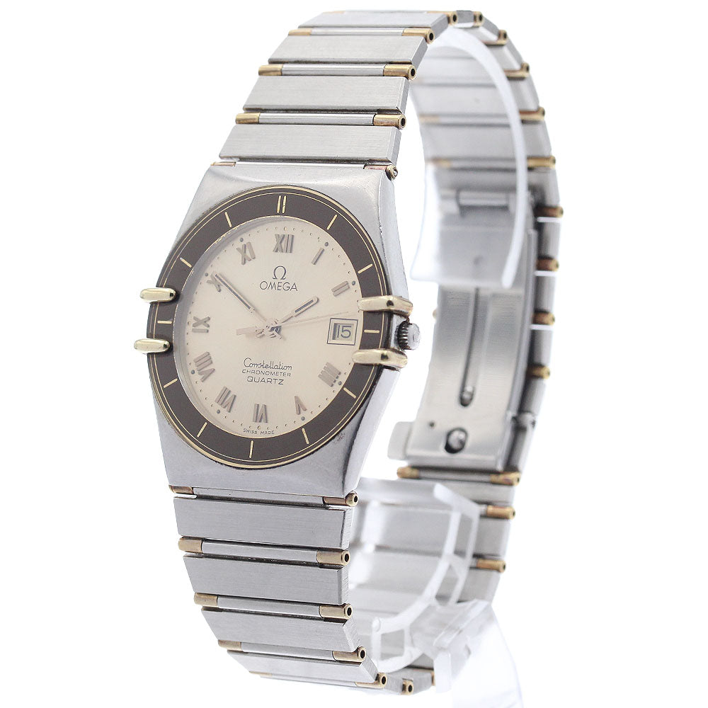 OMEGA Constellation date half bar gold Dial Quartz Men's Watch_960249