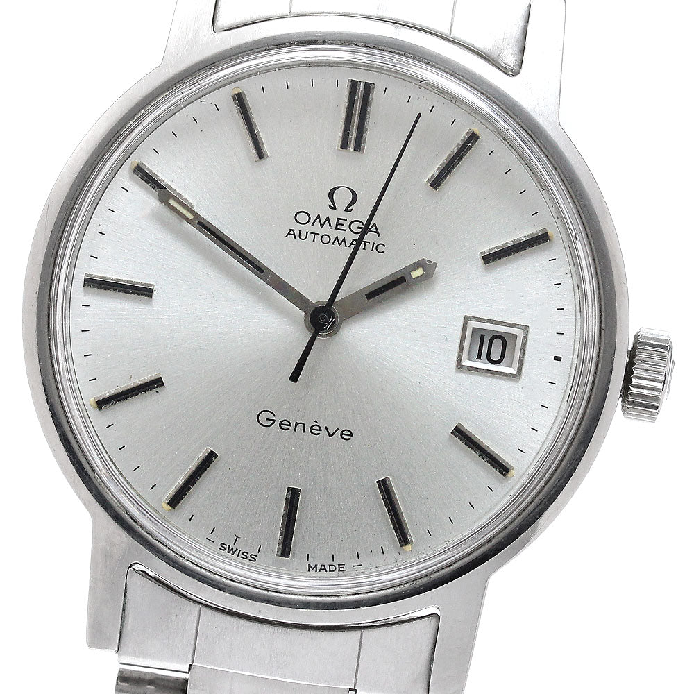 OMEGA Geneve 1660098 Cal.1481 Date Silver Dial Automatic Men's Watch_960253