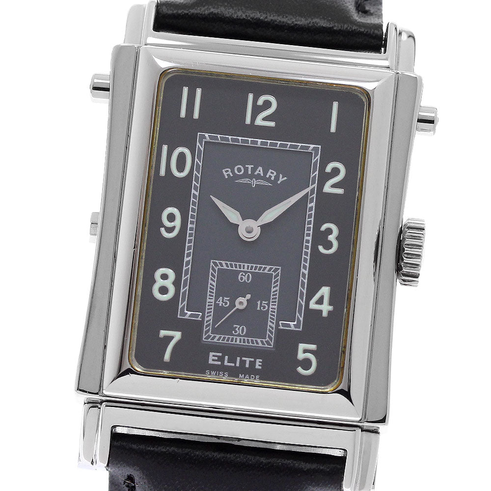 ROTARY Elite Reverso Small seconds Black / Silver Dial Quartz Men's Watch_960310