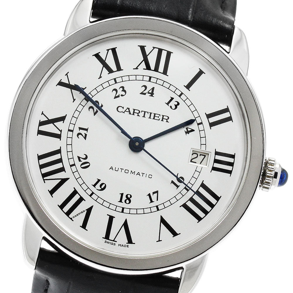 CARTIER Ronde Solo XL W6701010 Date Silver Dial Automatic Men's Watch_960380