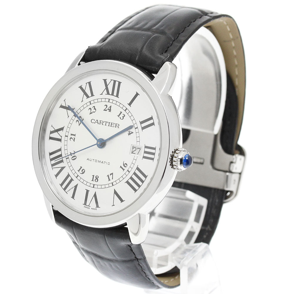 CARTIER Ronde Solo XL W6701010 Date Silver Dial Automatic Men's Watch_960380