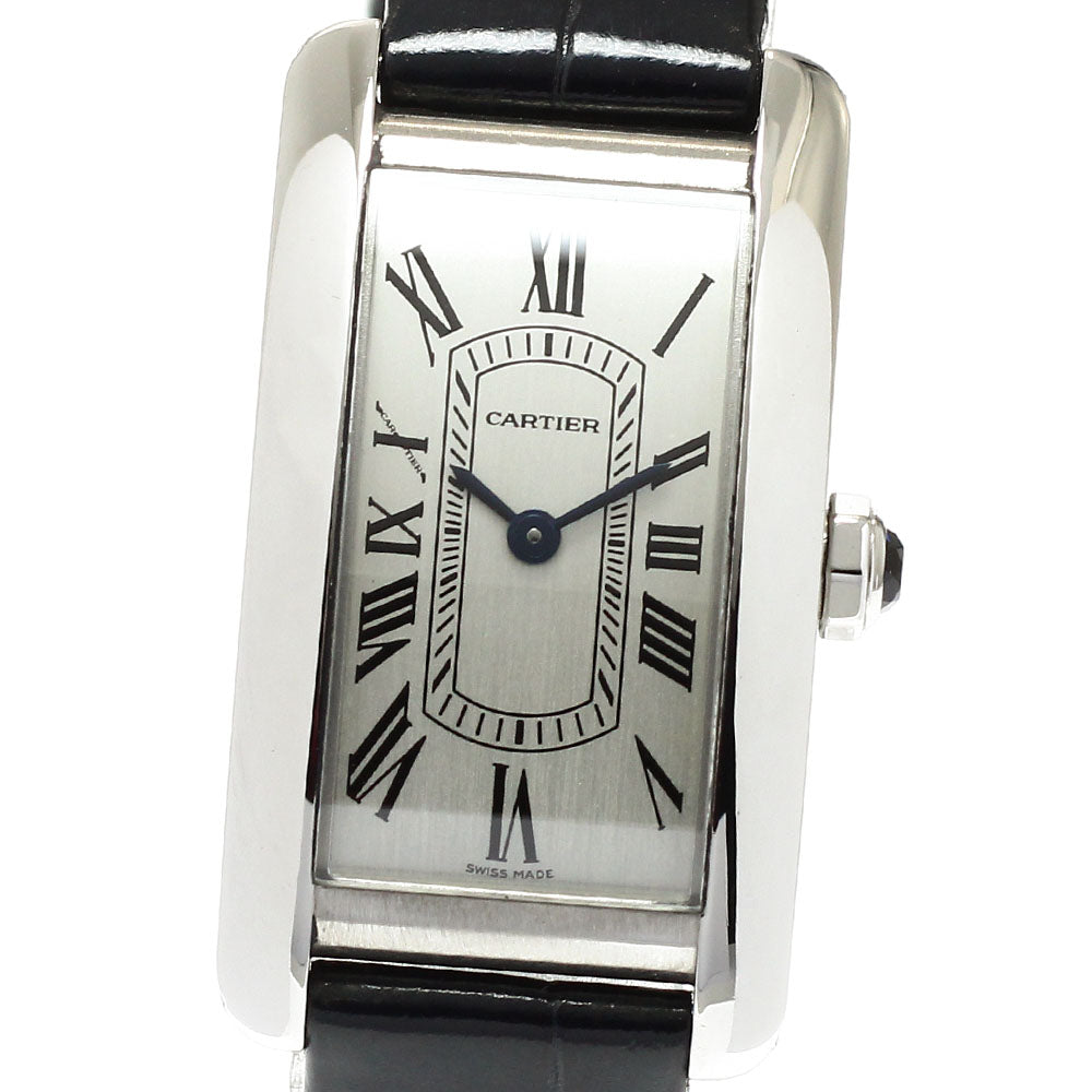 CARTIER Tank American SM WSTA0082 Silver Dial Quartz Ladies Watch_960411